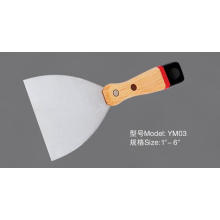 Ym03 Cuchillo de masilla de madera de la manija